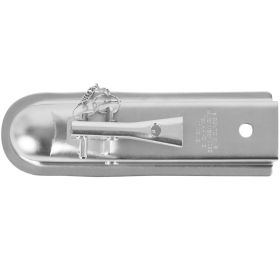 VEVOR Straight Trailer Coupler, for 2-Inch Hitch Ball, 2-Inch Channel, 3500 lbs Capacity, Heavy Duty Trailer Tongue Coupler