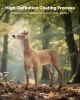 Deer Decoy Outdoor Realistic Durable Doe Decoys for Hunting Foldable Legs 1-Pack